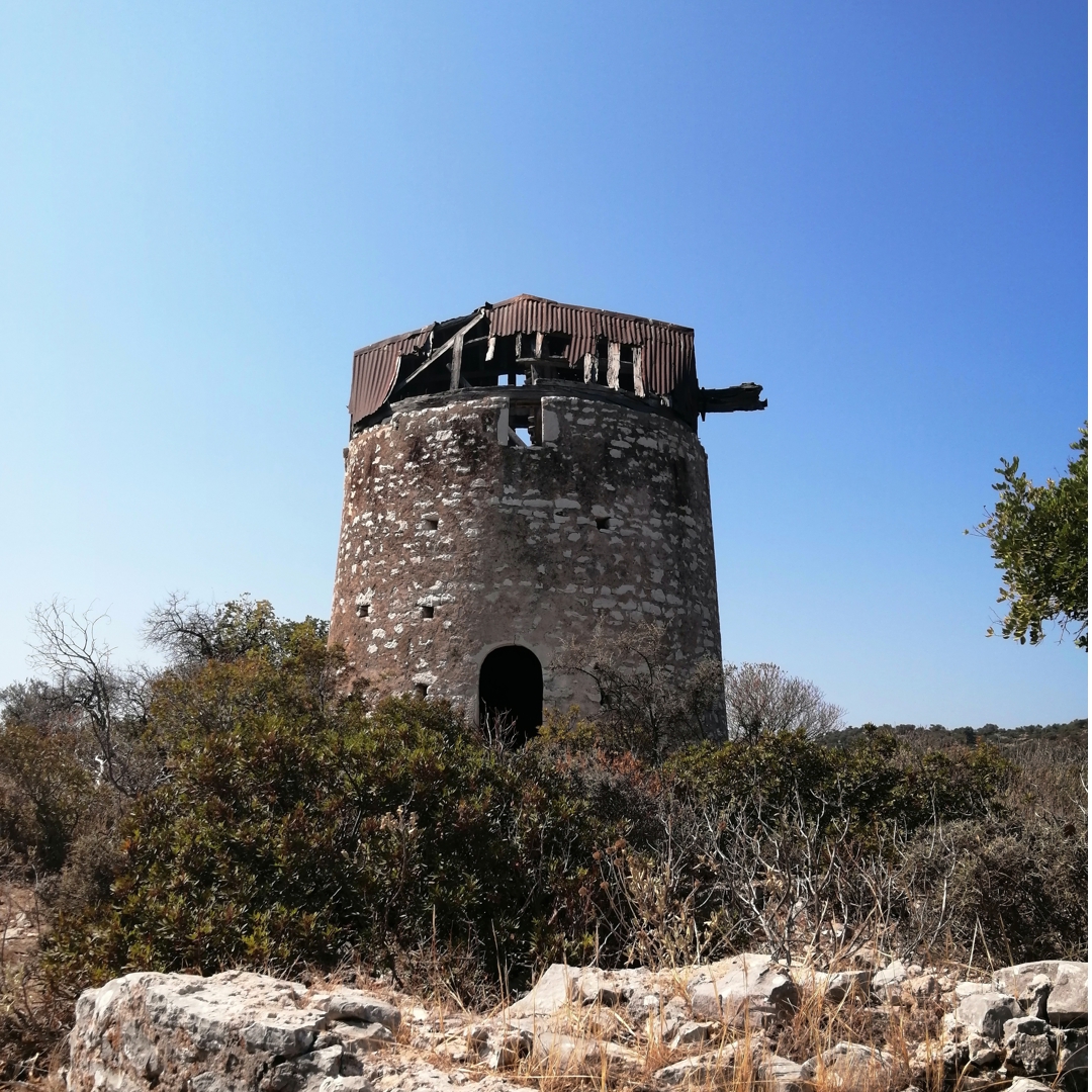 Crystal clear water in the bays of Kastos Island